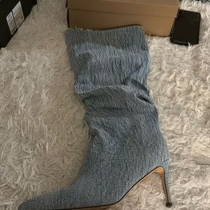 Denim boots size 11 Azalea Wang used